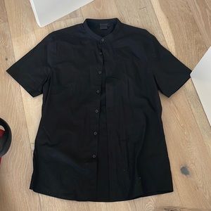 ASOS collarless button down
